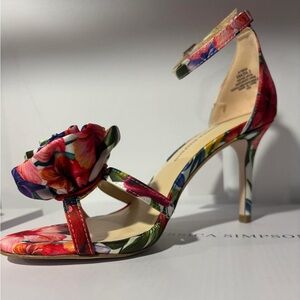 Jessica Simpson Colorful Floral Heels